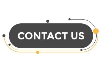 contact us button web banner templates illustration free vector